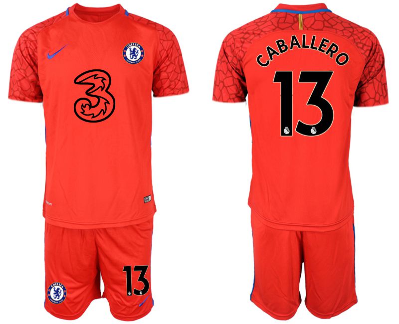 Men 2020-2021 club Chelsea red goalkeeper #13 Soccer Jerseys1->chelsea jersey->Soccer Club Jersey